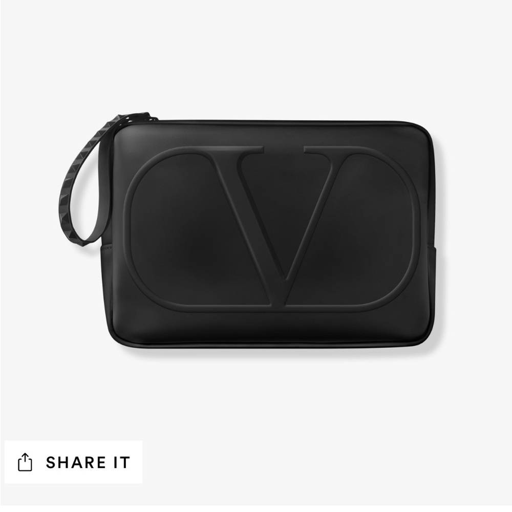 Valentino Black Dopp Case Bag